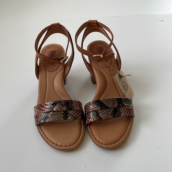 NWT Born Frilli Natural/Snake Sandal Size 6 - Picture 4 of 13